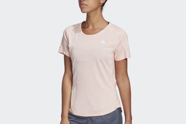 Camiseta Run It Fast 3 bandas Rosa GC6889 21 model Copy
