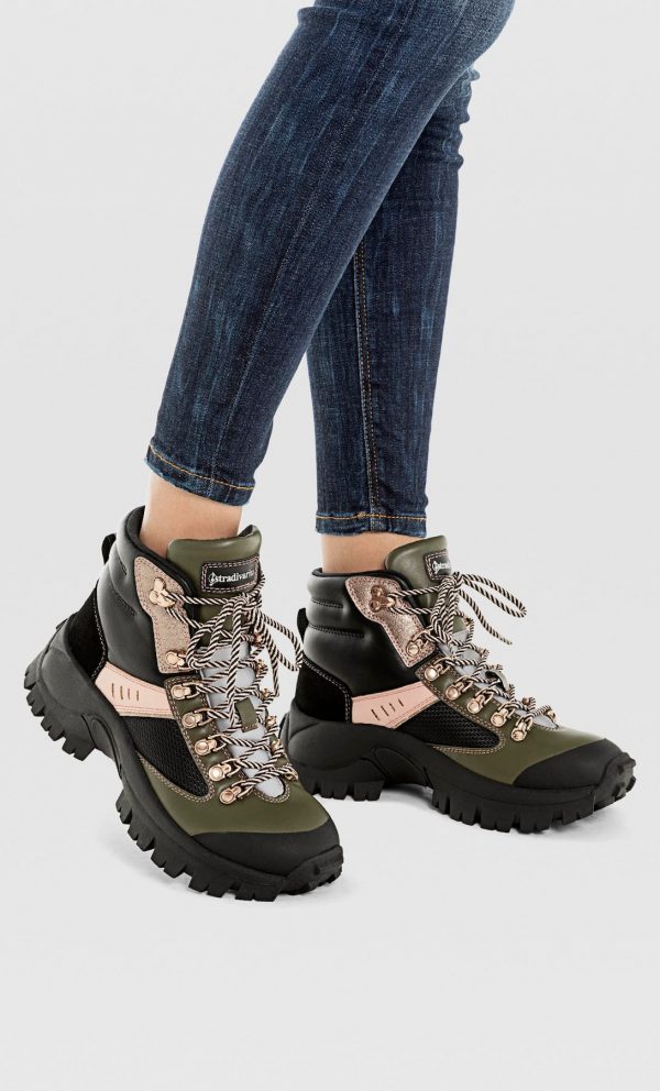 Botines planos montana combinados 4