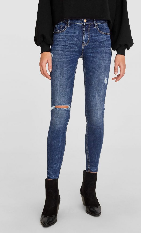 Jeans low waist rotos
