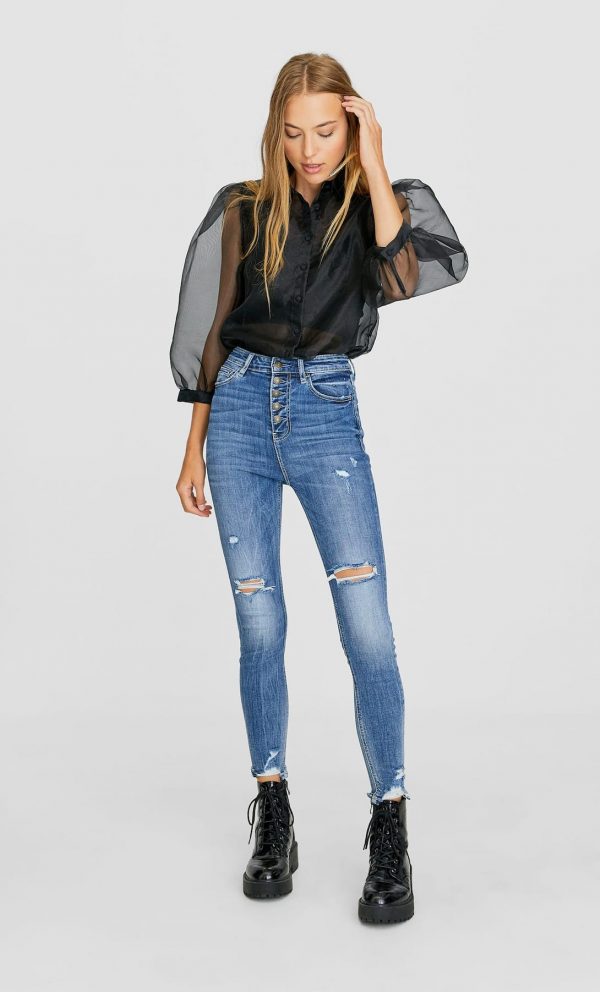 Jeans super high waist