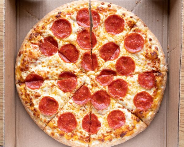 pepperoni pizza in